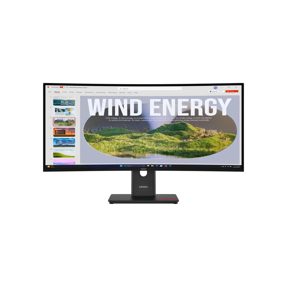 LENOVO ThinkVision T34WD-40 - 34" Curved WQHD (3440x1440) USB-C 120Hz