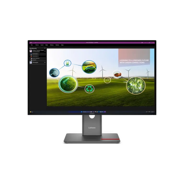Lenovo ThinkVision P27Q-40 - 27" QHD IPS 120Hz met USB-C en KVM